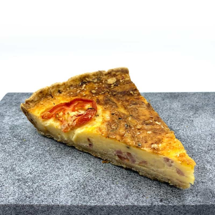 Homemade Quiche Lorraine Slice